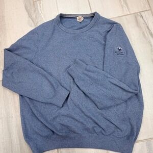 Faherty Brand Mens XL Blue Scottsdale National Golf Club Crewneck Sweater